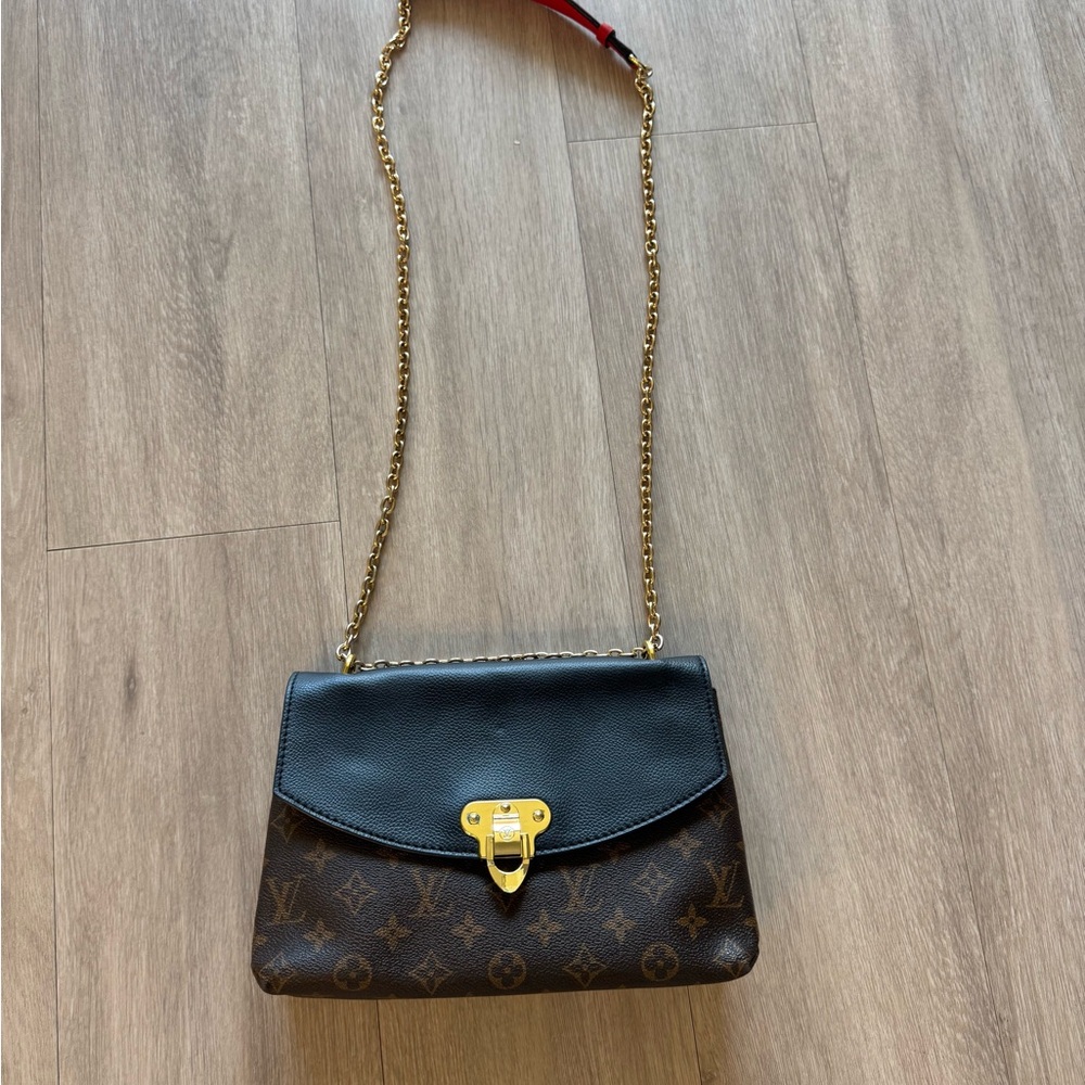 Black and Brown Monogram cross body  Shoulder Bag